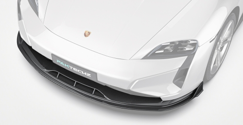 Porsche 2025 Taycan Paktechz Design Carbon Fiber Front Lip Front
