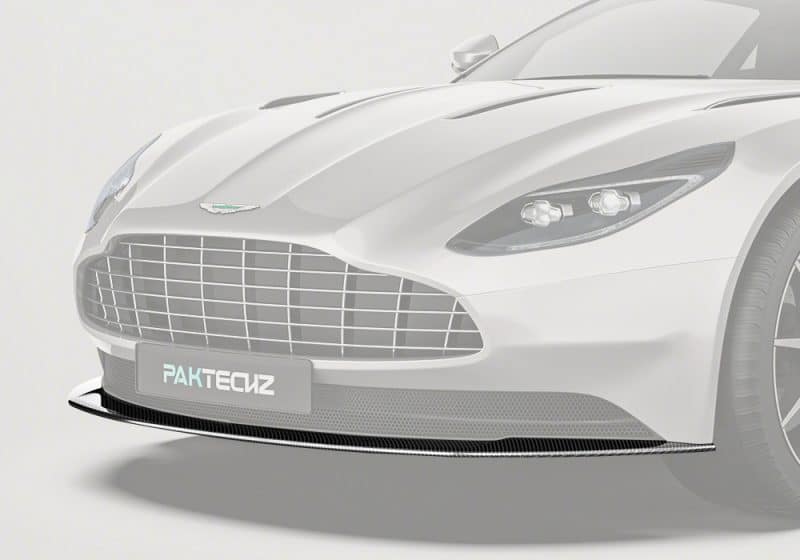 Aston Martin DB11 fitted with Carbon Fiber Front Lip, delivering a sleek and aggressive frontal design